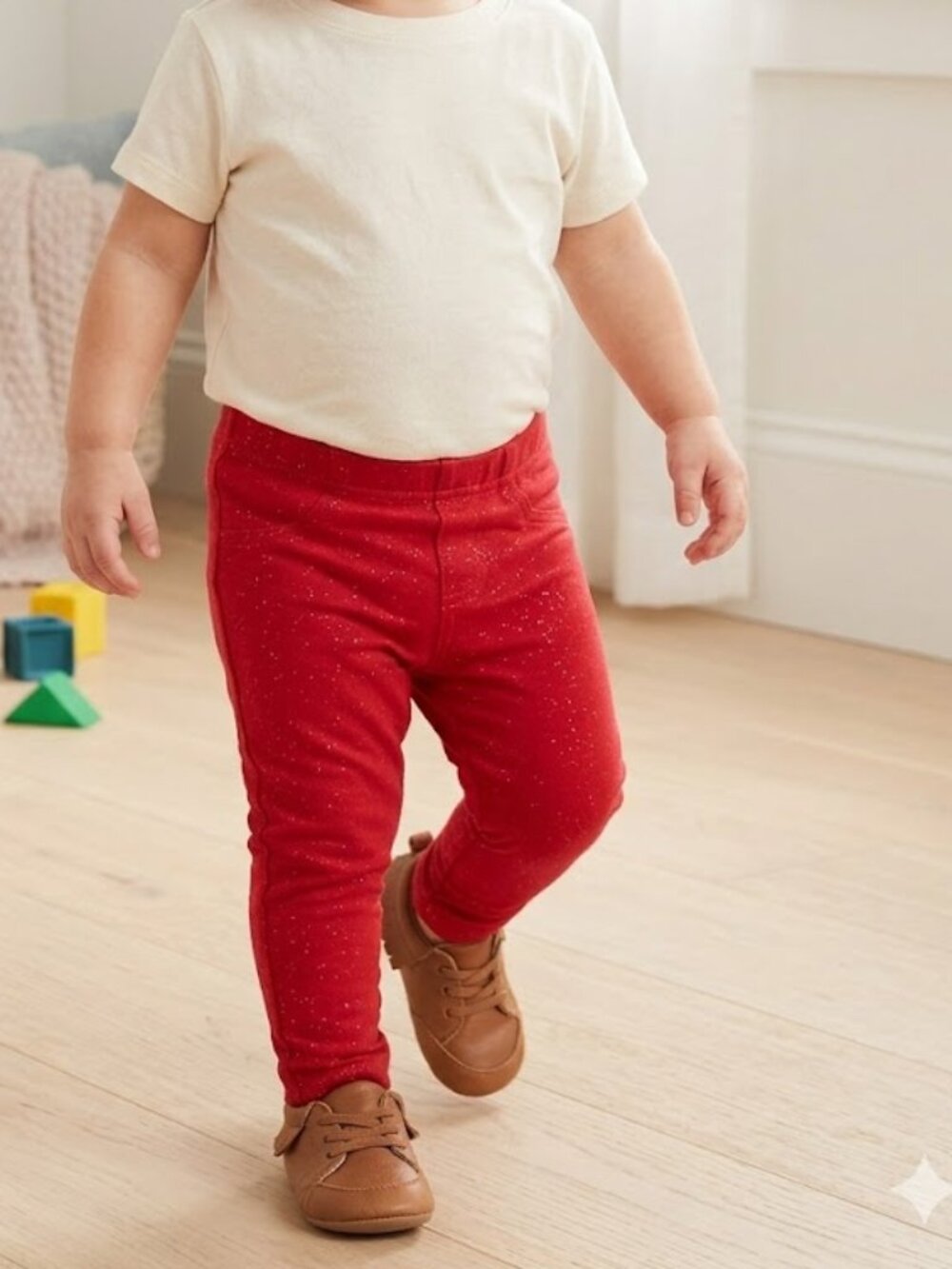 🐲3 FOR $9🦄 The Children's Place Elastic Waist Pull On Glitter Sparkle jeggings